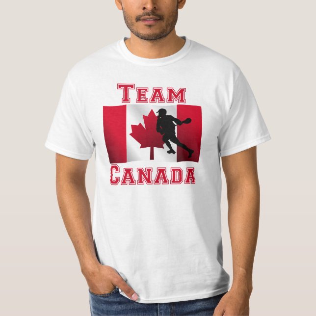 Lacrosse Canadian Flag Team Canada T-Shirt (Front)