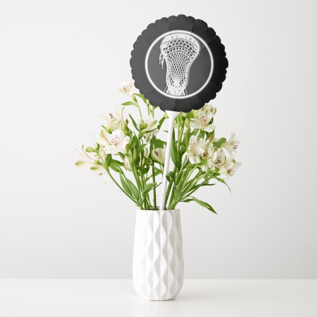 Lacrosse Celebration Black Balloon (Vase)