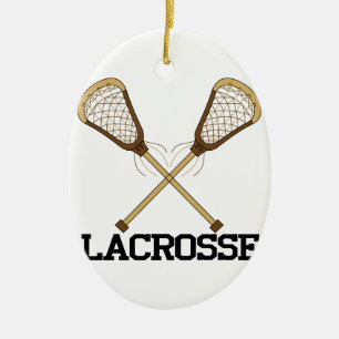 Lacrosse Ceramic Ornament