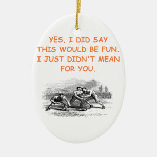 lacrosse ceramic ornament