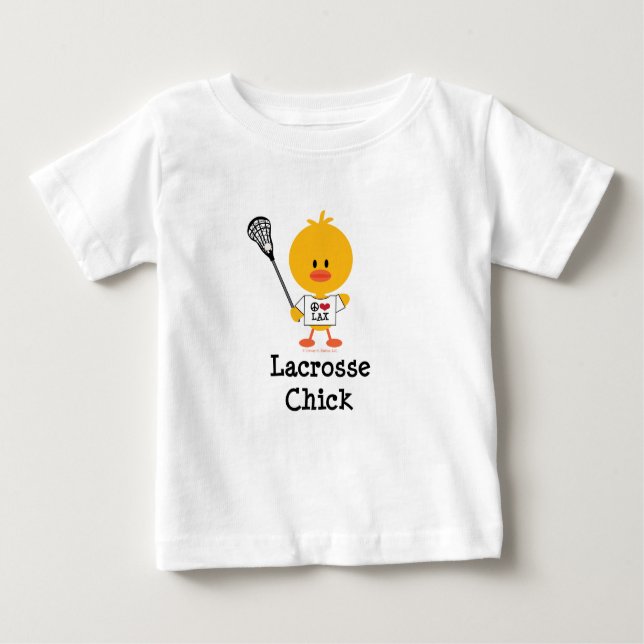 Lacrosse Chick Baby T-shirt (Front)