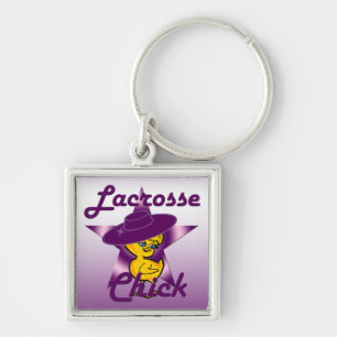 Lacrosse Chick Keychain