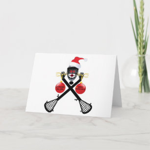 Lacrosse Christmas Holiday Card