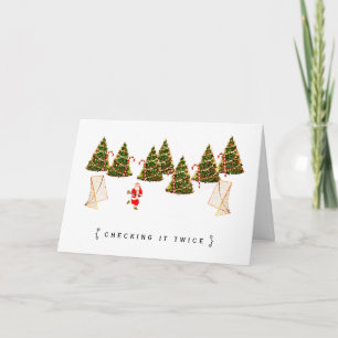 Lacrosse Christmas Holiday Card
