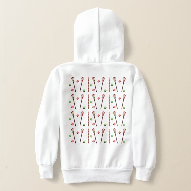 Lacrosse Christmas Hoodie (Laydown Back)