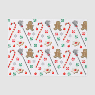Lacrosse Christmas Pattern Tissue Paper