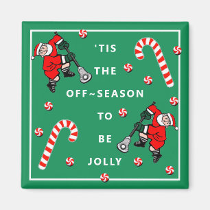 Lacrosse Christmas Stocking Stuffer Magnet