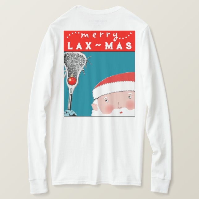 Lacrosse Christmas T-Shirt (Design Back)