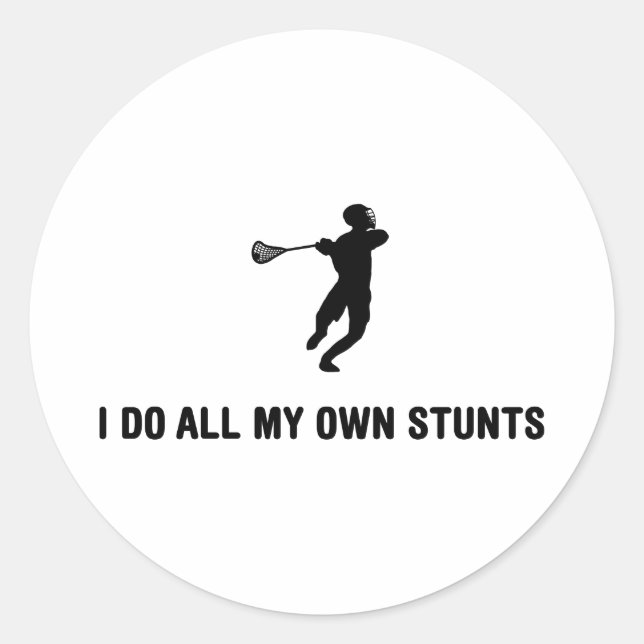 Lacrosse Classic Round Sticker (Front)