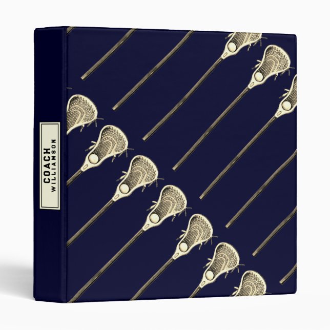 Lacrosse Coach 3 ring binder (Front/Spine)