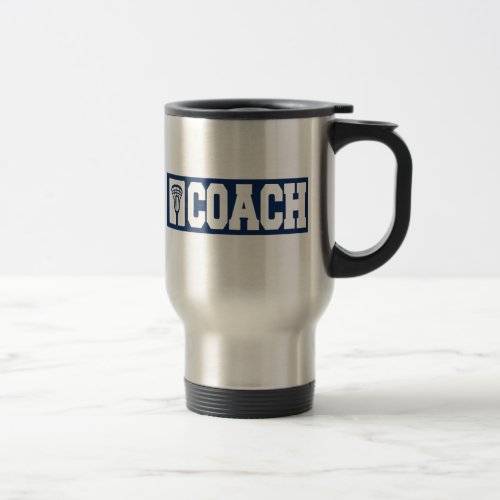 Lacrosse Coach _ blue Travel Mug