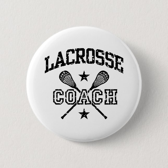 Lacrosse Coach Button (Front)
