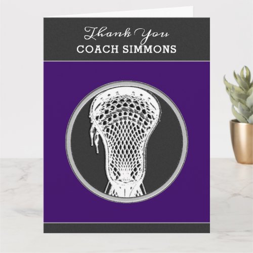 Lacrosse Coach Card