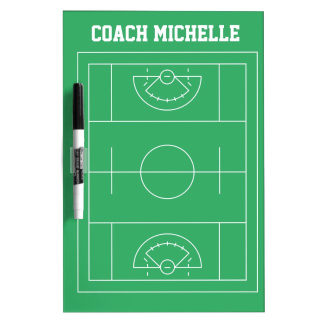 Lacrosse Coach  Dry Erase Board (Front)