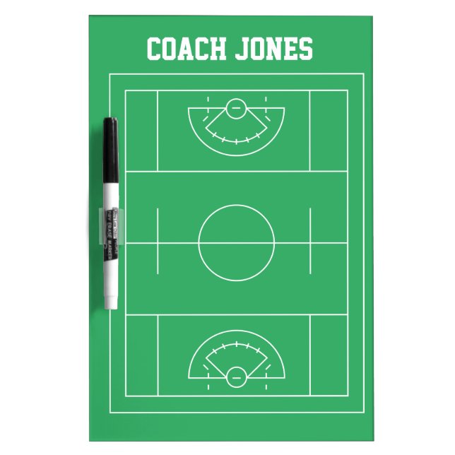 Lacrosse Coach  Dry Erase Board (Front)