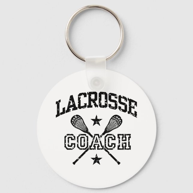 Lacrosse Coach Keychain (Front)