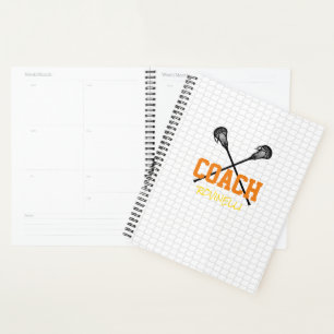 Lacrosse Coach Net Sports Team Colors Name Planner