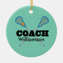 Lacrosse Coach Personalized Gift Idea