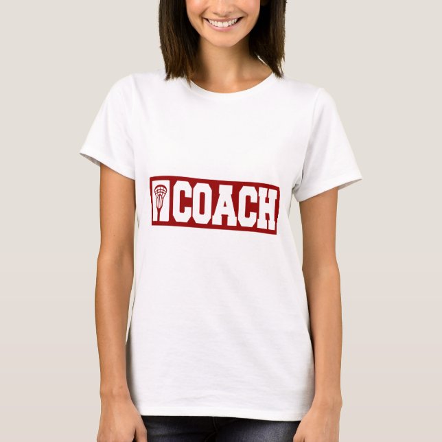 Lacrosse Coach - red T-Shirt (Front)