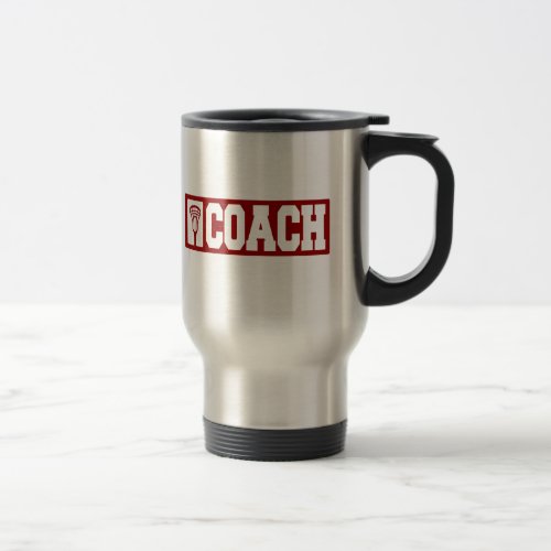 Lacrosse Coach _ red Travel Mug