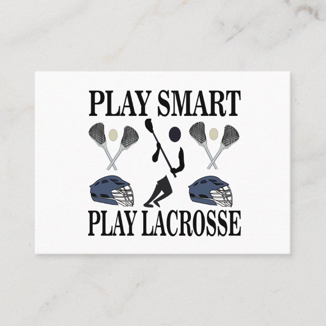 Lacrosse Coach Sports Business Card (Front)