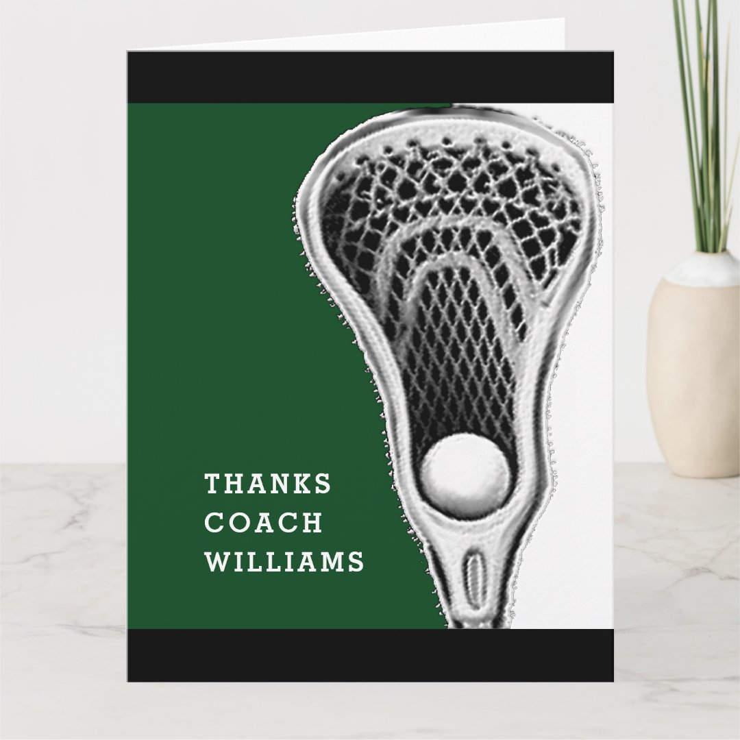 Lacrosse Coach Thank You | Zazzle
