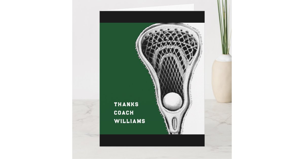 Lacrosse Coach Thank You | Zazzle