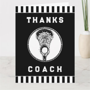 Lacrosse Coach Thank You Card