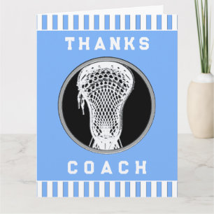 Lacrosse Coach Thank You Card