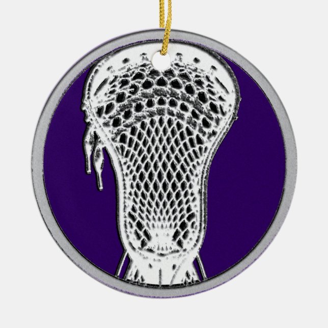 Lacrosse Collectible Ceramic Ornament (Front)