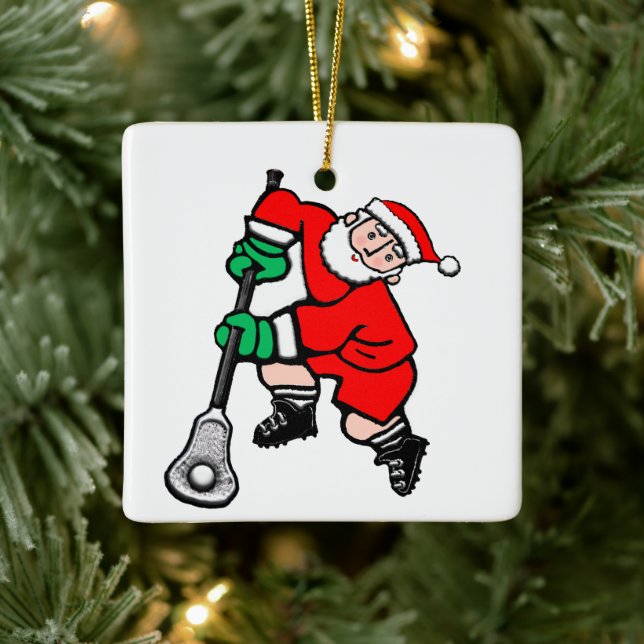 Lacrosse Collectible Ceramic Ornament (Tree)