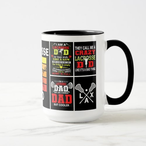 Lacrosse Dad from Daughter Fathers Day Mug