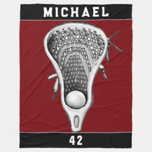 Lacrosse Decor Fleece Blanket