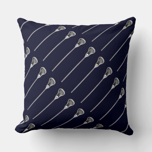 Lacrosse Decor Throw Pillow (Front)