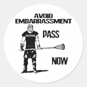 Lacrosse Defense Pass Sticker
