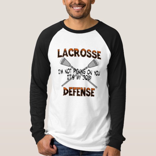 Lacrosse Defense Picking T-Shirt