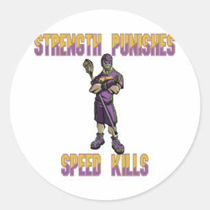 Lacrosse Defense SP Purple Sticker