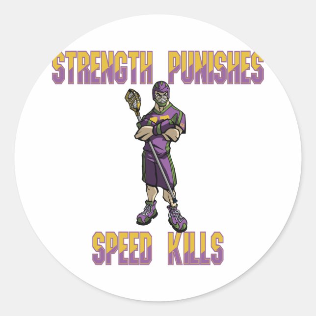 Lacrosse Defense SP Purple Sticker (Front)