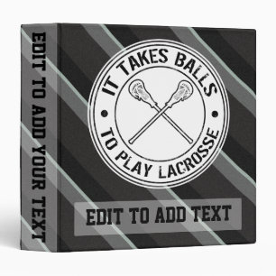 Lacrosse Design Trading Card Album Binder