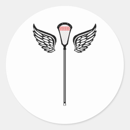 Lacrosse Designs CrosseWings Sticker