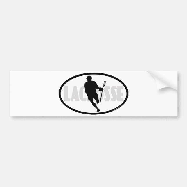 Lacrosse Designs IRock Oval2 Bumper Sticker (Front)