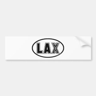 Lacrosse Designs Oval Bumper Sticker