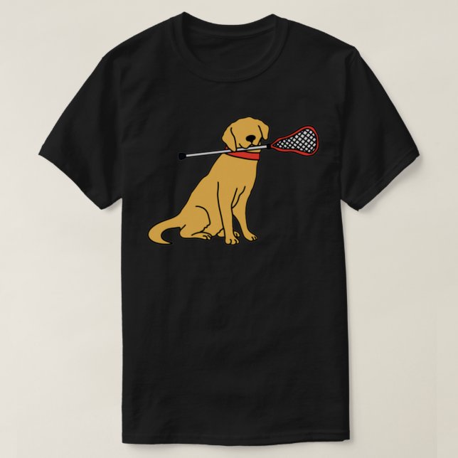 Lacrosse Dog T-Shirt (Design Front)