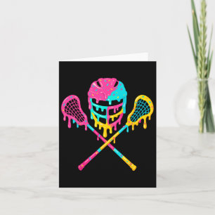 Lacrosse Drip Lax Helmet Ice Cream Sticks Card