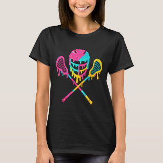 Lacrosse Drip Lax Helmet Ice Cream Sticks  T-Shirt