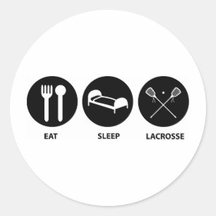 Lacrosse Evolution Classic Round Sticker