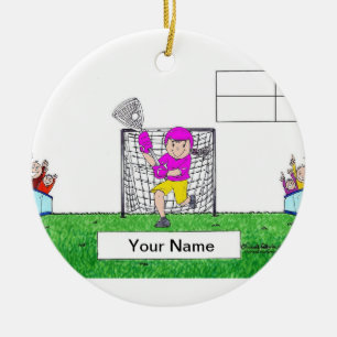 LaCrosse - Female Ceramic Ornament