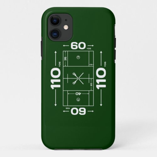 Lacrosse Field Dimensions iphone 5 case