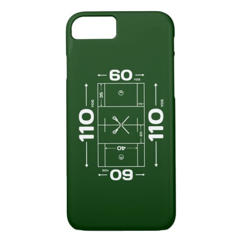 Lacrosse Field Dimensions iPhone 7 case
