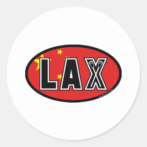 Lacrosse Flag China Sticker